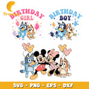 Bluey SVG Bundle, Bluey Birthday SVG, Bluey Alphabet SVG, Bluey and Family Clipart PNG Vector Files
