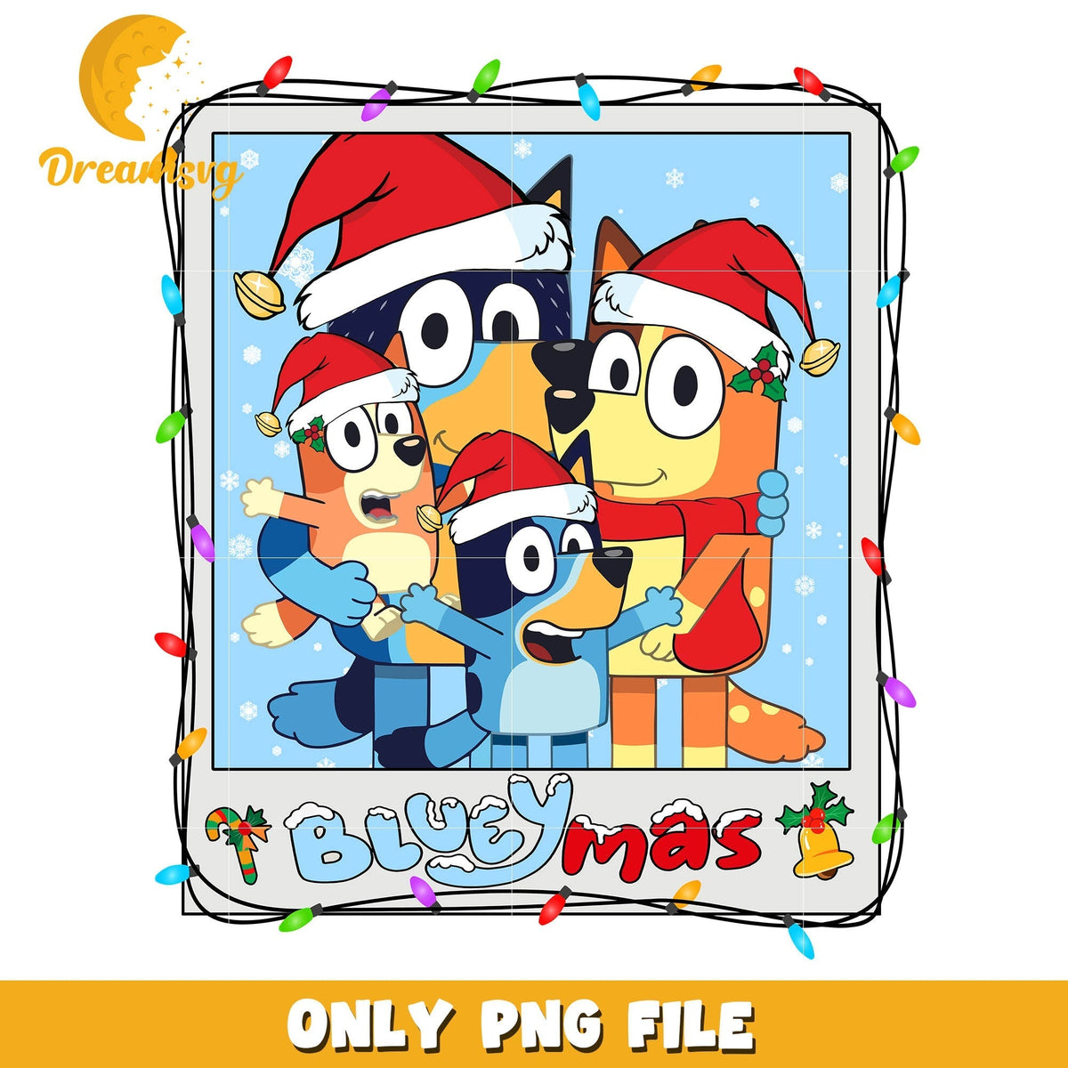 Bluey christmas winter disney png, bluey bingo bandit chilli png