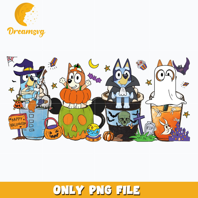 Bluey halloween png, Halloween png, Digital download.