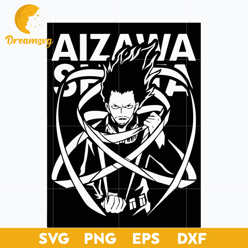 Boku No Hero Academia Aizawa Shota Svg, file for cricut, Anime svg, png, eps, dxf digital download