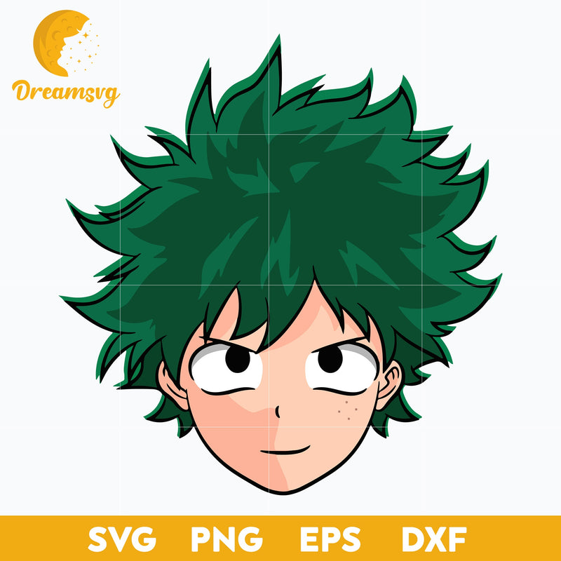 Boku No Hero  Academia Svg, Anime Character Svg, Midoriya Izuku Svg, Deku Svg, file for cricut, Anime svg, png, eps, dxf digital download