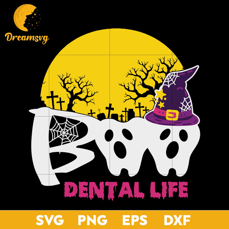 Boo Dental Life svg, Halloween svg, png, dxf, eps digital file.