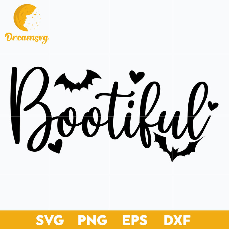 Bootiful SVG, Hocus Pocus SVG, Halloween svg, png, dxf, eps digital file.