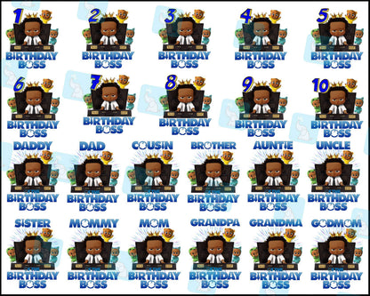 African American BOSS BABY, Boss baby boy clipart, digital download
