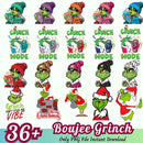 Bougie Grinch Bundle PNG 36+ Grinch Christmas PNG Instant Download