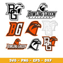 Bundle Logo Bowling Green Falcons svg, Bowling Green Falcons  logo svg, ncaa svg