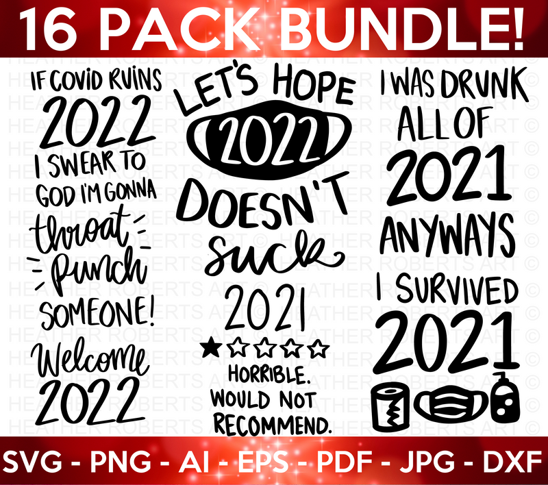 New Years 2022 SVG Bundle