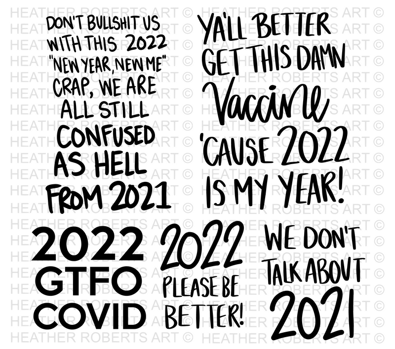 New Years 2022 SVG Bundle