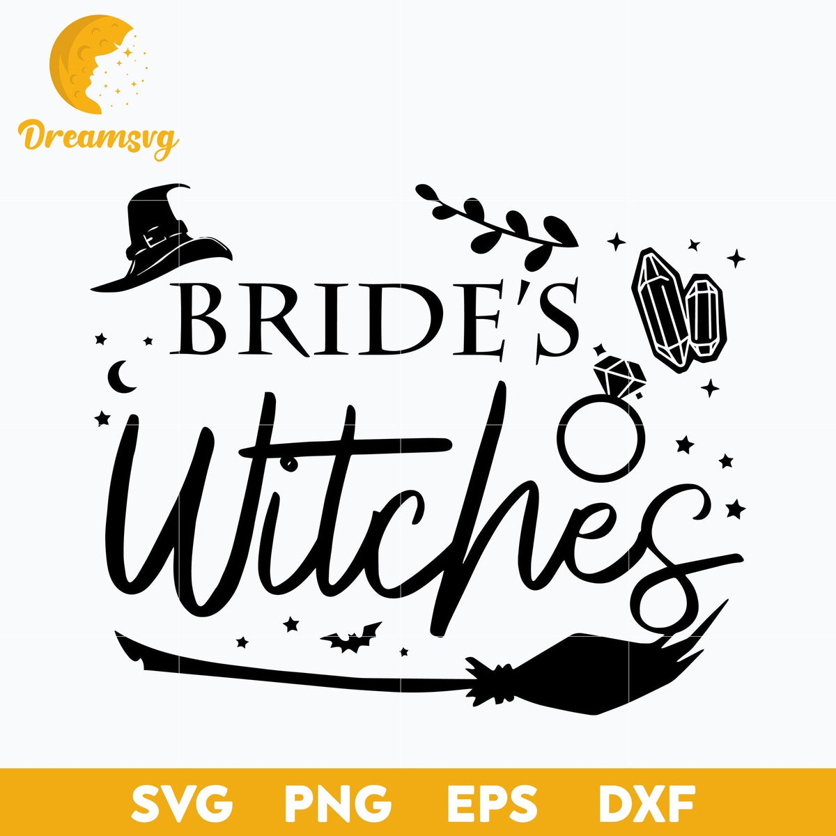 Bride's Witches svg, Halloween svg, png, dxf, eps digital file.