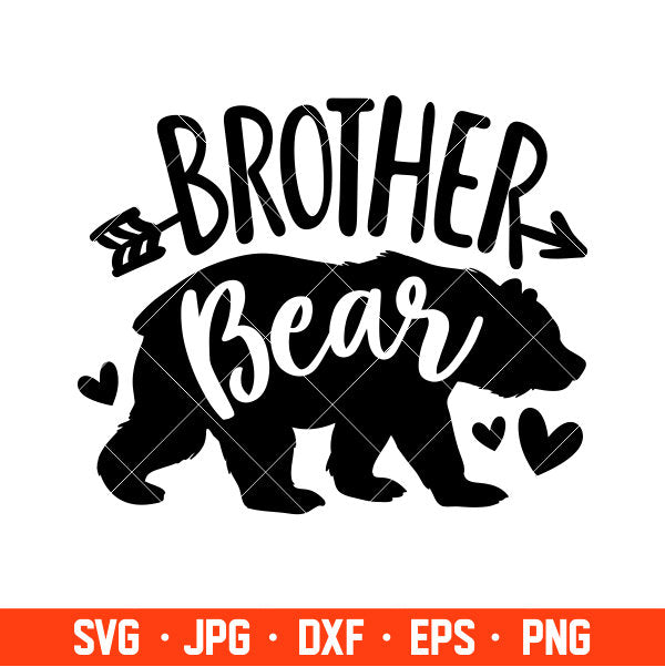 Brother Bear Family Svg, Mom Life Svg, Mother’s day Svg, Family Svg, Cricut, Silhouette Vector Cut File