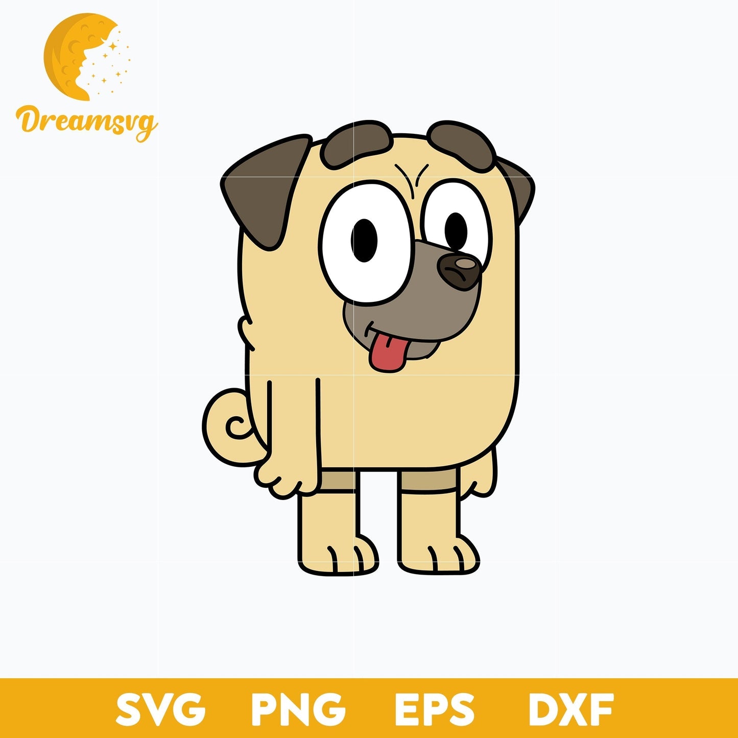 Buddy svg, Bluey Vector, Bluey Alphabeth, Bluey Cutfile, Bluey Clipart, Cartoon svg, png, dxf, eps file
