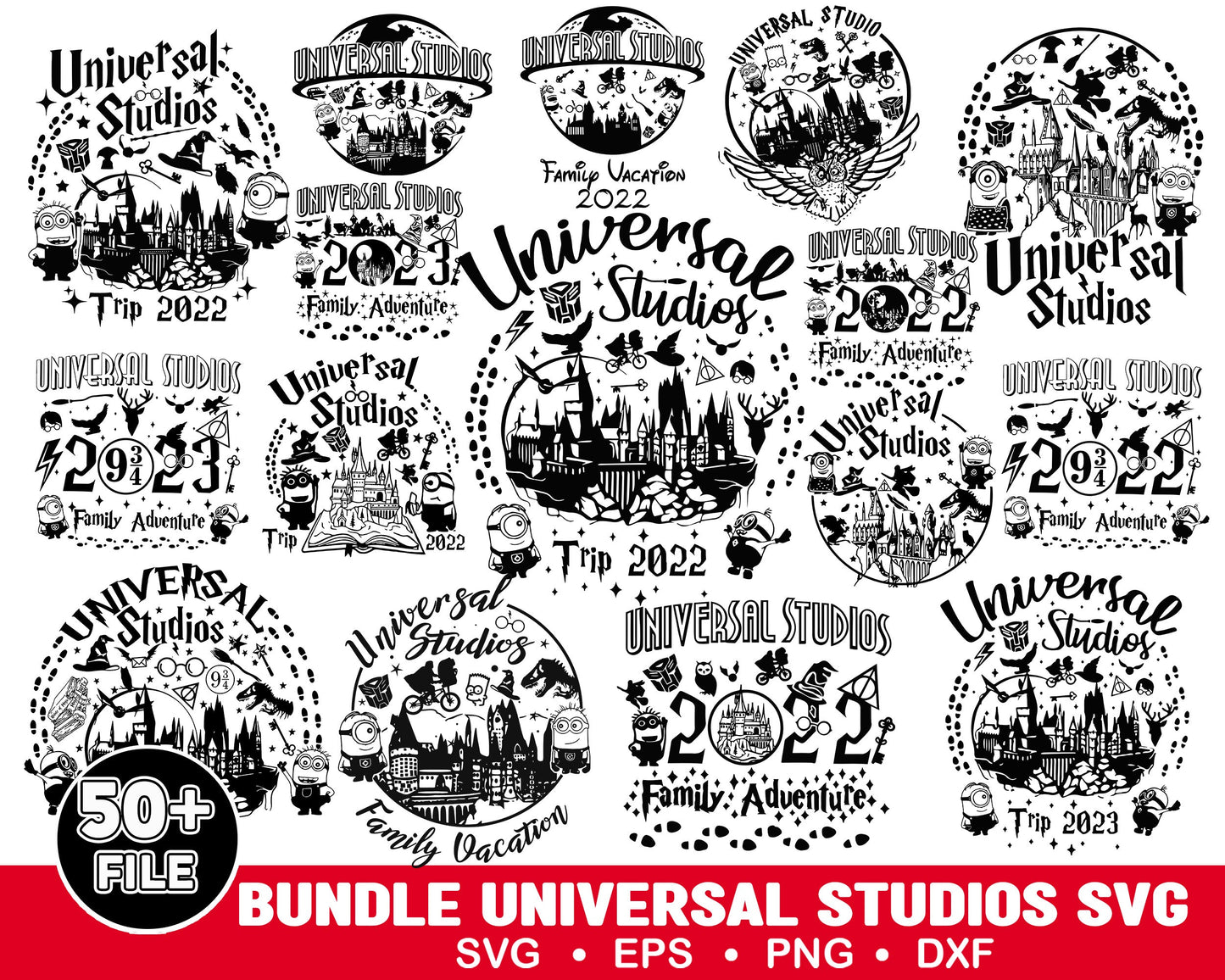 Bundle Universal Studios svg, Magical Kingdom png, Family Vacation, Family Trip 2022, Universal Trip, Family Vacation png Sublimation design