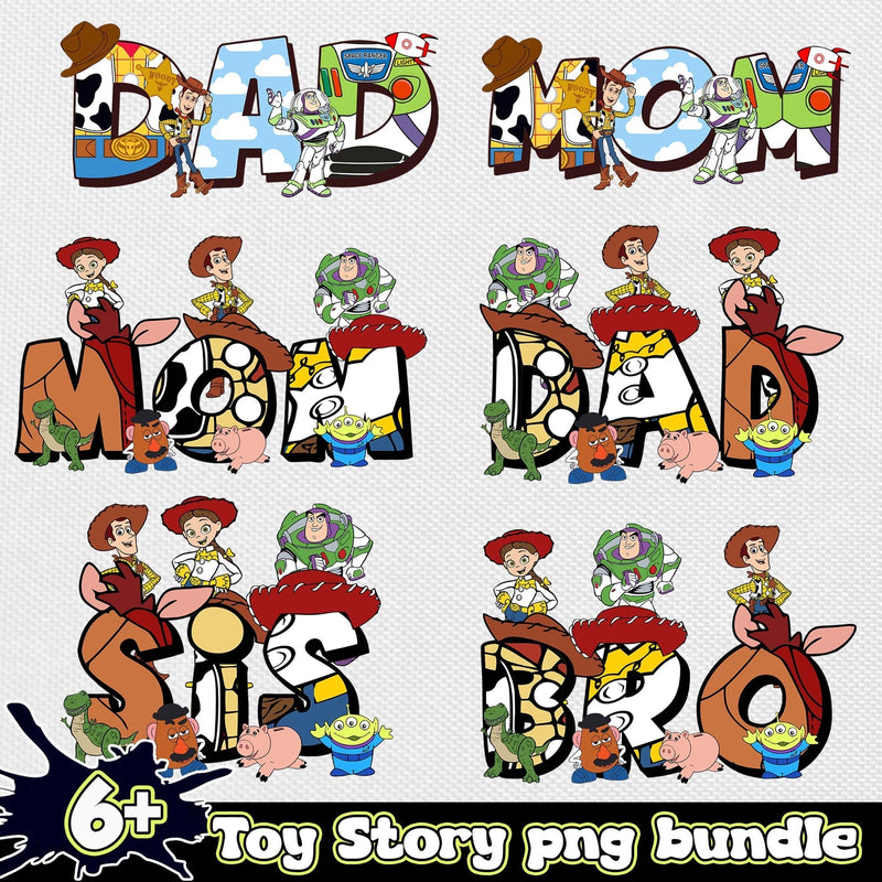 Bundle Toy Story Birthday 6+ SVG