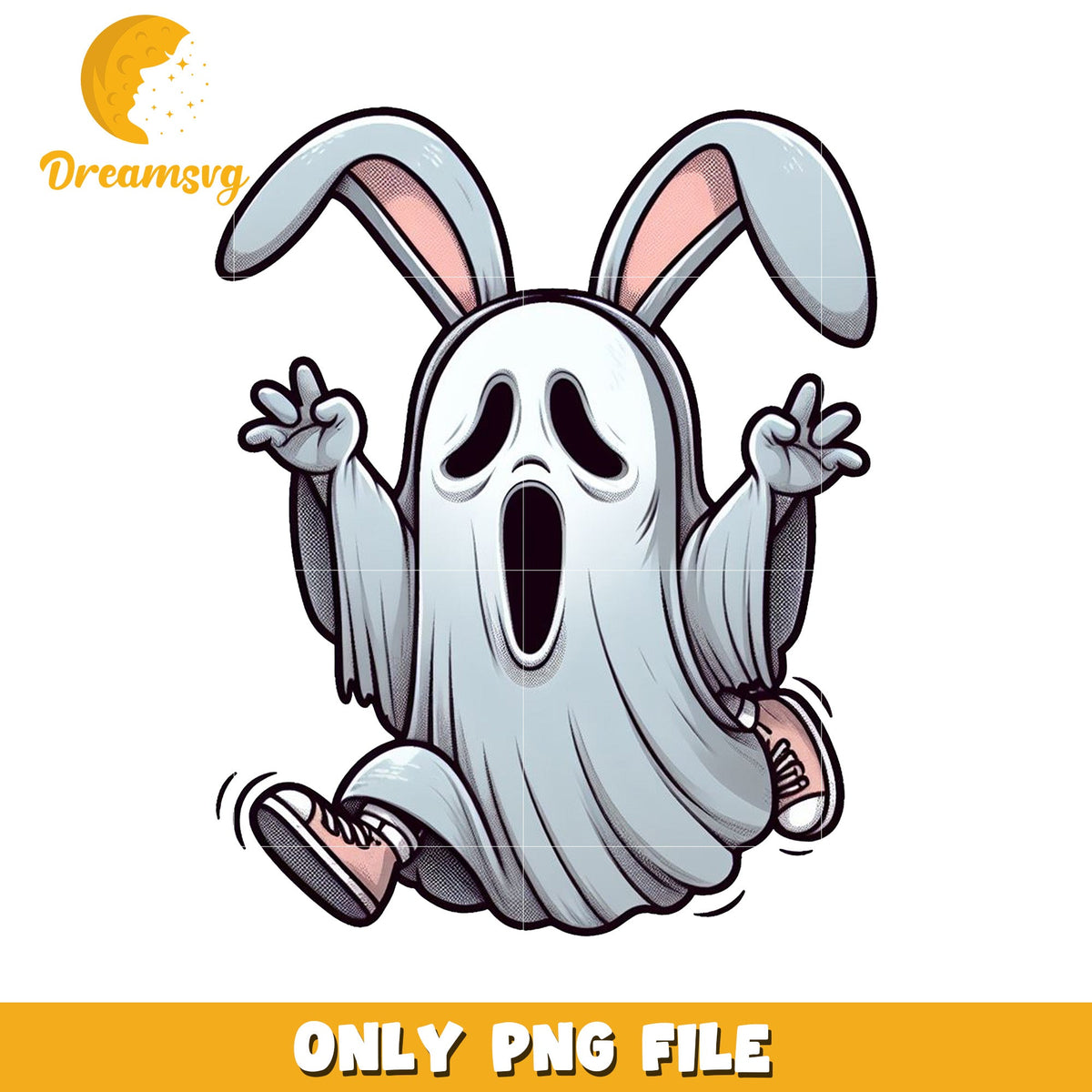 Bunny Ghost PNG Halloween Costume