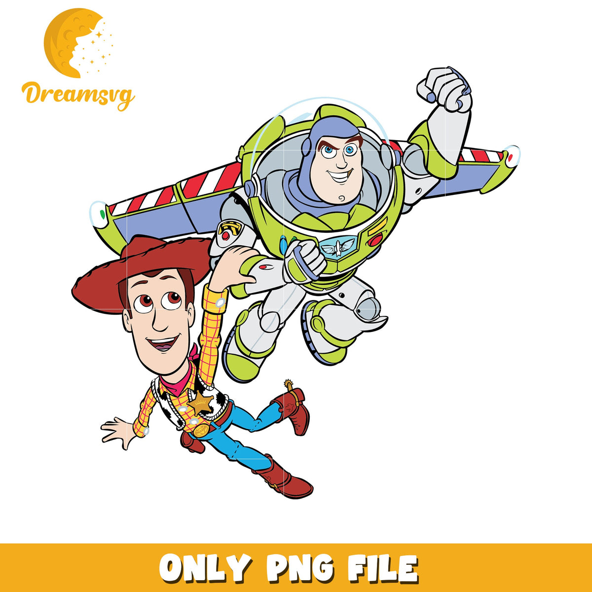 Buzz and Woody PNG File for Kids Creative Projects