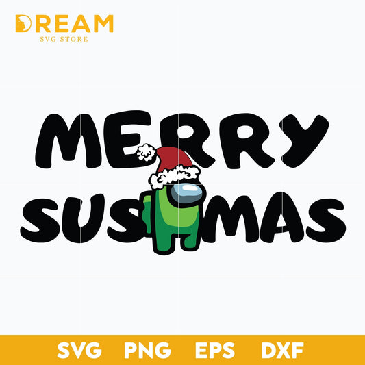 Among Us SVG Christmas, Merry Susmas Svg, Christmas svg, png, dxf, eps digital file CRM05122010L