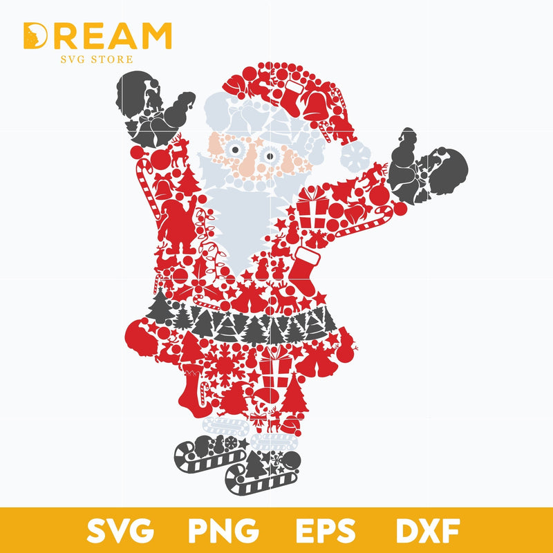 Santa christmas svg, Christmas svg, png, dxf, eps digital file CRM0512203L