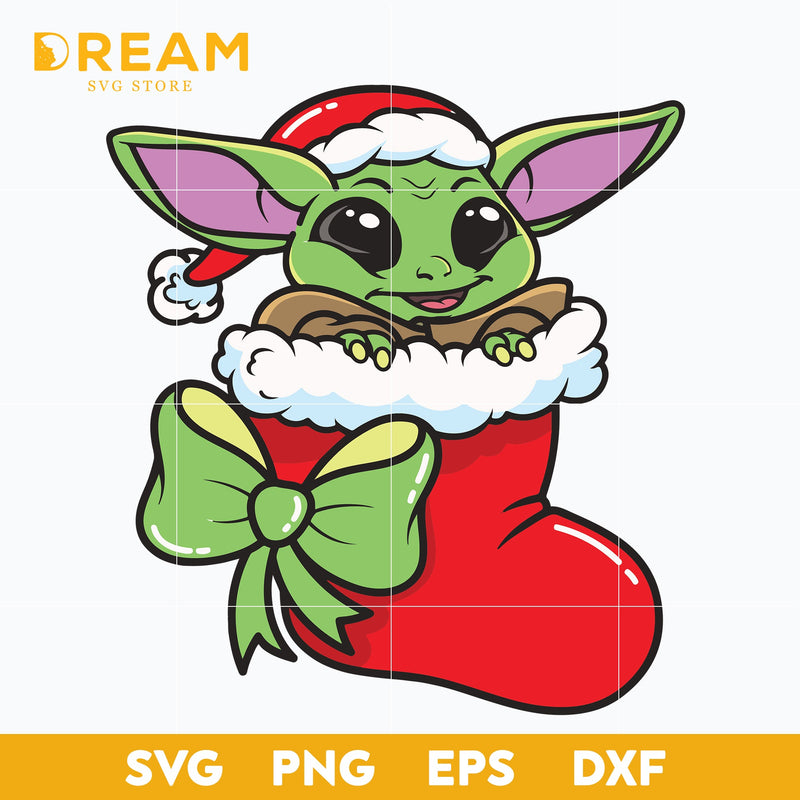 Merry Christmas Baby Yoda Svg, Alien svg, Star wars svg, baby alien Svg, baby yoda svg, christmas svg, png, dxf, eps digital file CRM08122010L