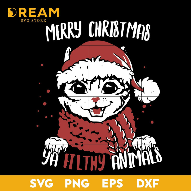 Merry christmas ya filthy animals svg, Christmas svg, png, dxf, eps digital file CRM1111206L