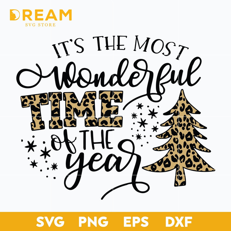 It's the most wonderful time of the year svg, Christmas svg, png, dxf, eps digital file CRM15112017L