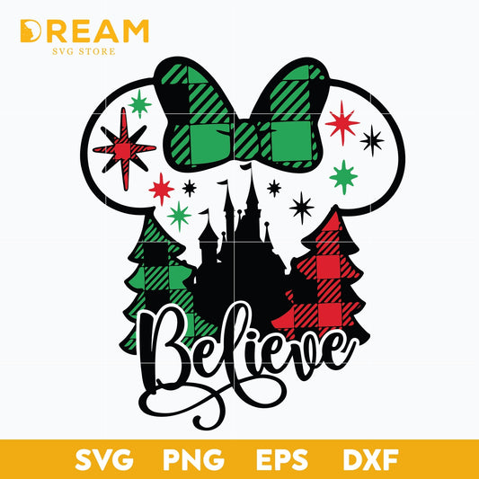 Believe christmas svg, Christmas svg, png, dxf, eps digital file CRM1511203L