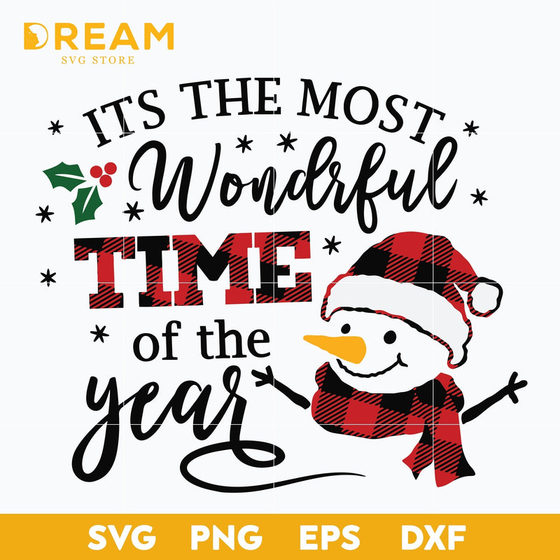 it's the most wonderful time of the year christmas svg, Christmas svg, png, dxf, eps digital file CRM2611205L