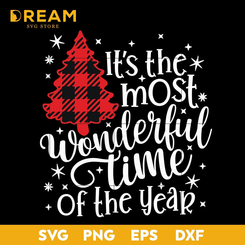 it's the most wonderful time of the year christmas svg, Christmas svg, png, dxf, eps digital file CRM2611206L