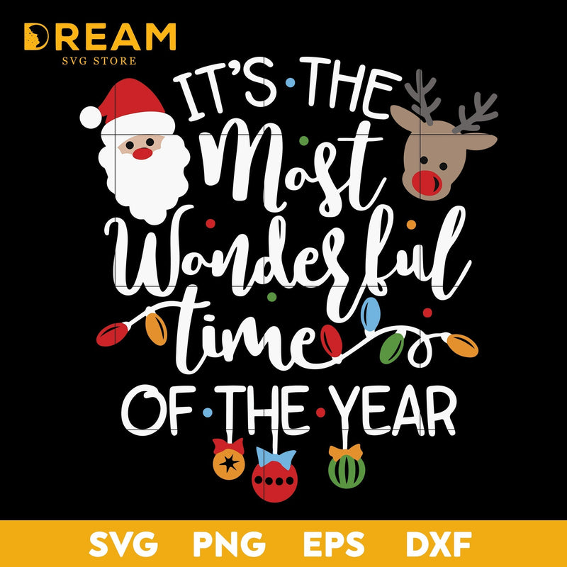 it's the most wonderful time of the year christmas svg, Christmas svg, png, dxf, eps digital file CRM2611207L