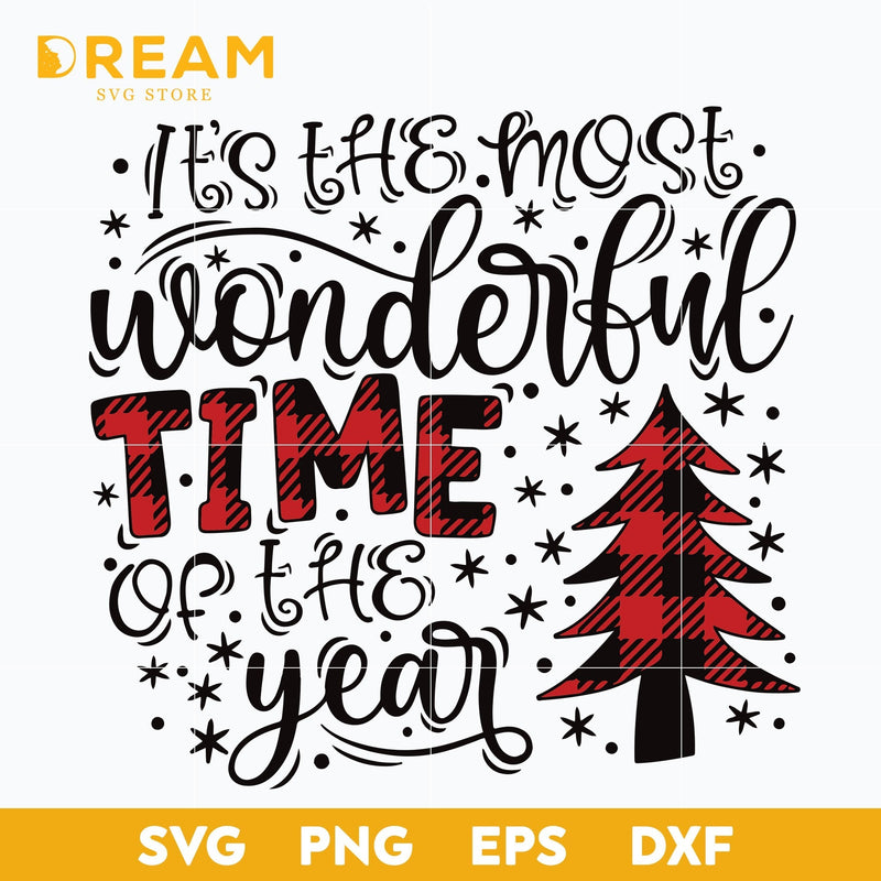 it's the most wonderful time of the year christmas svg, Christmas svg, png, dxf, eps digital file CRM2611208L