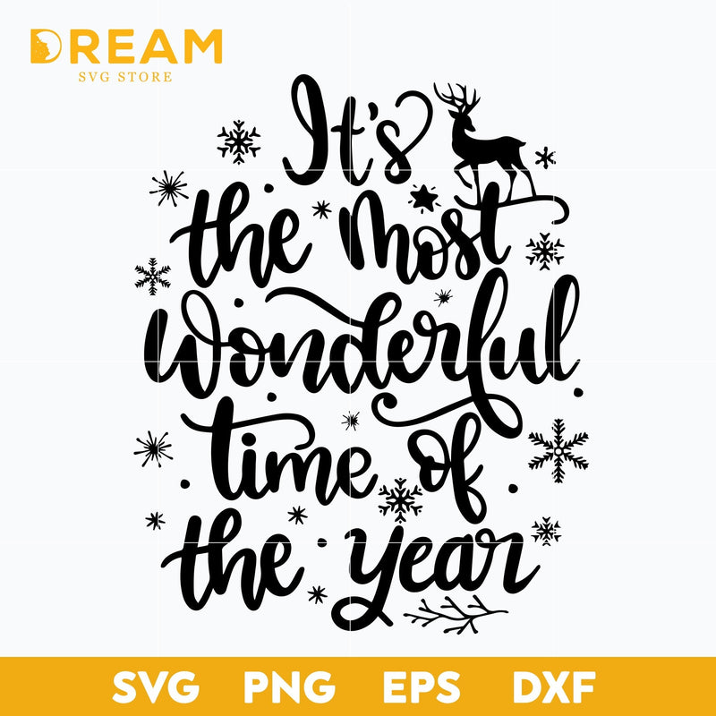 it's the most wonderful time of the year christmas svg,Christmas svg, png, dxf, eps digital file CRM2611209L