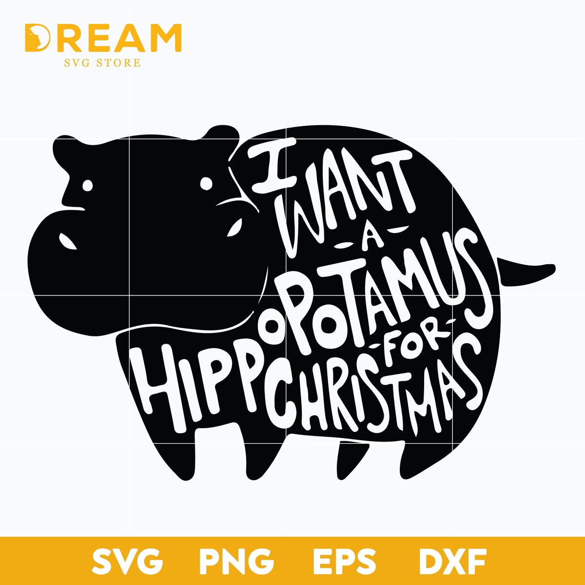 I want a hippotamus for christmas svg, Christmas svg, png, dxf, eps digital file CRM2911203L
