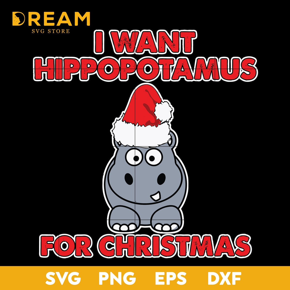 I want a hippotamus for christmas svg, Christmas svg, png, dxf, eps digital file CRM2911206L
