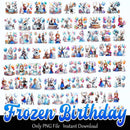 Frozen Birthday Bundle PNG Elsa and Anna PNG Instant Download