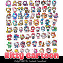 Kitty Cartoon Bundle PNG  Hello Kitty PNG Instant Download