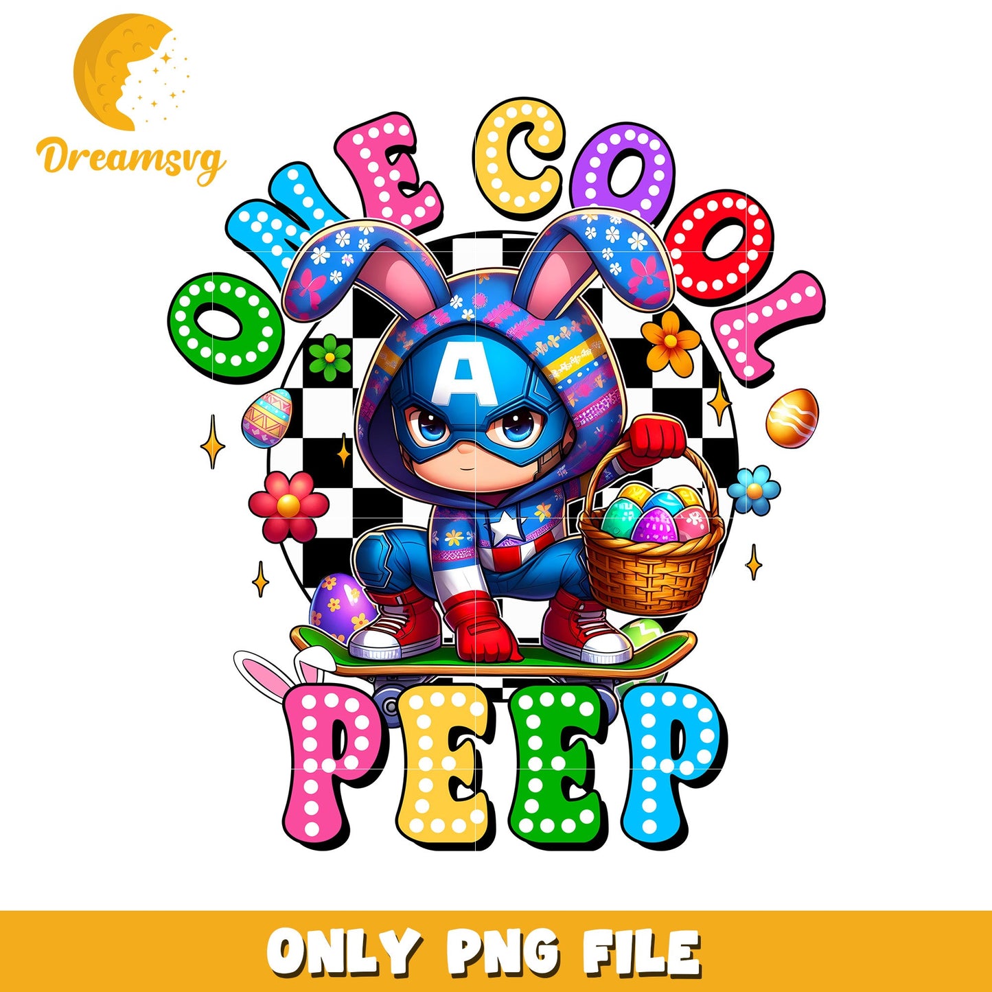 Captain America Easter Peep PNG