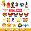 Captain marvel symbol design bundle svg, captain marvel logo svg