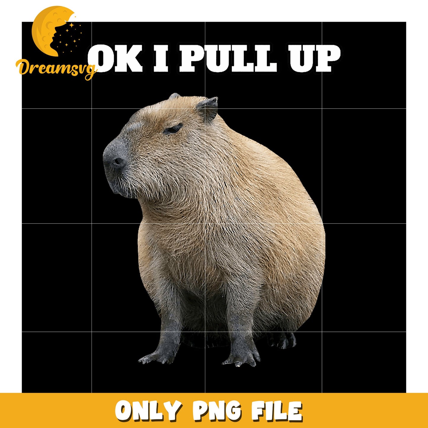 Capybara PNG OK I Pull Up Meme Graphic