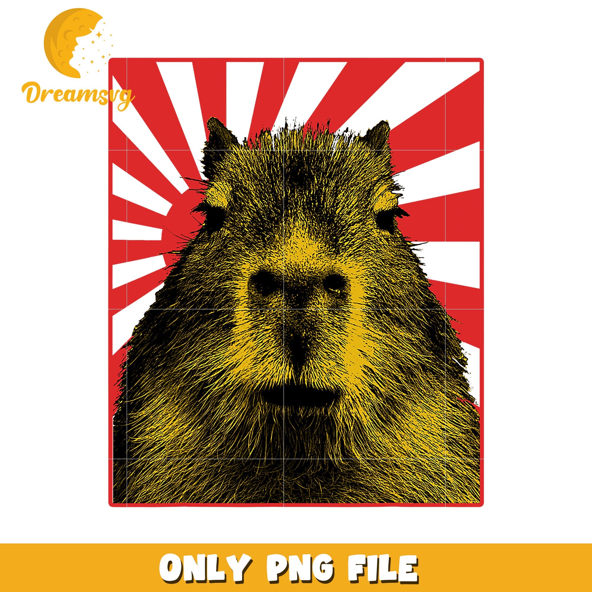 Capybara Rising Sun PNG Image Download