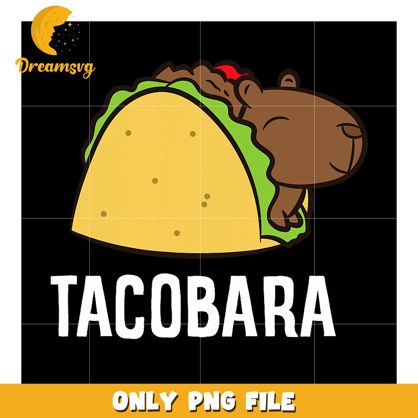 Capybara Taco PNG Design
