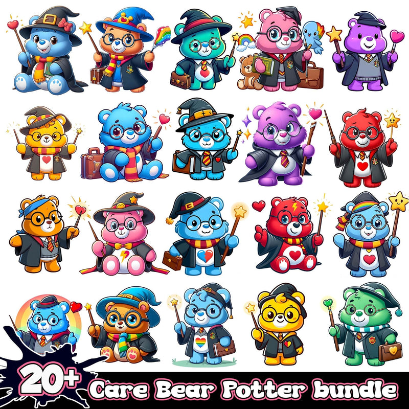 Care Bear Harry Potter Bundle 20+ PNG