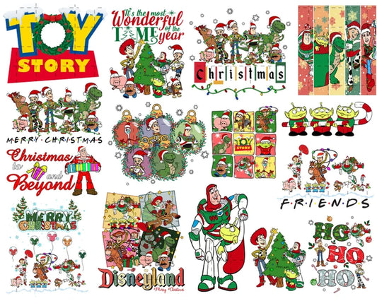 30+ Cartoon Christmas Bundle, Christmas PNG Bundle, Christmas png, Disney Xmas Bundle, CRM05112203