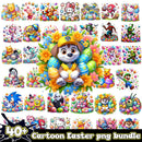 Cartoon Easter png bundle trending 2024