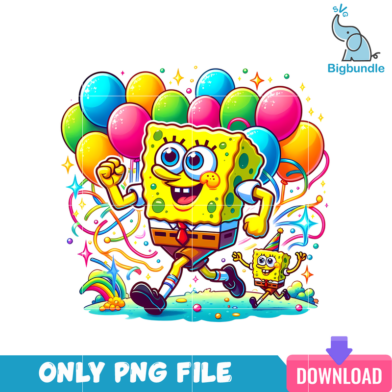 SpongeBob And Son Cartoon Dad PNG