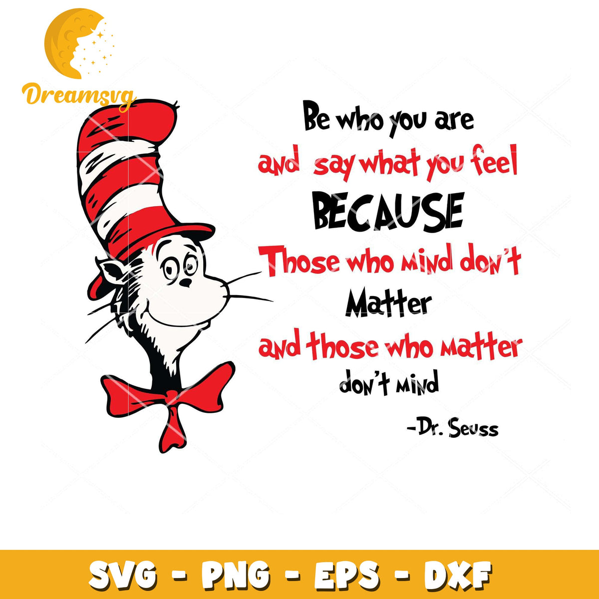 Cat in Hat SVG Dr Seuss Quote