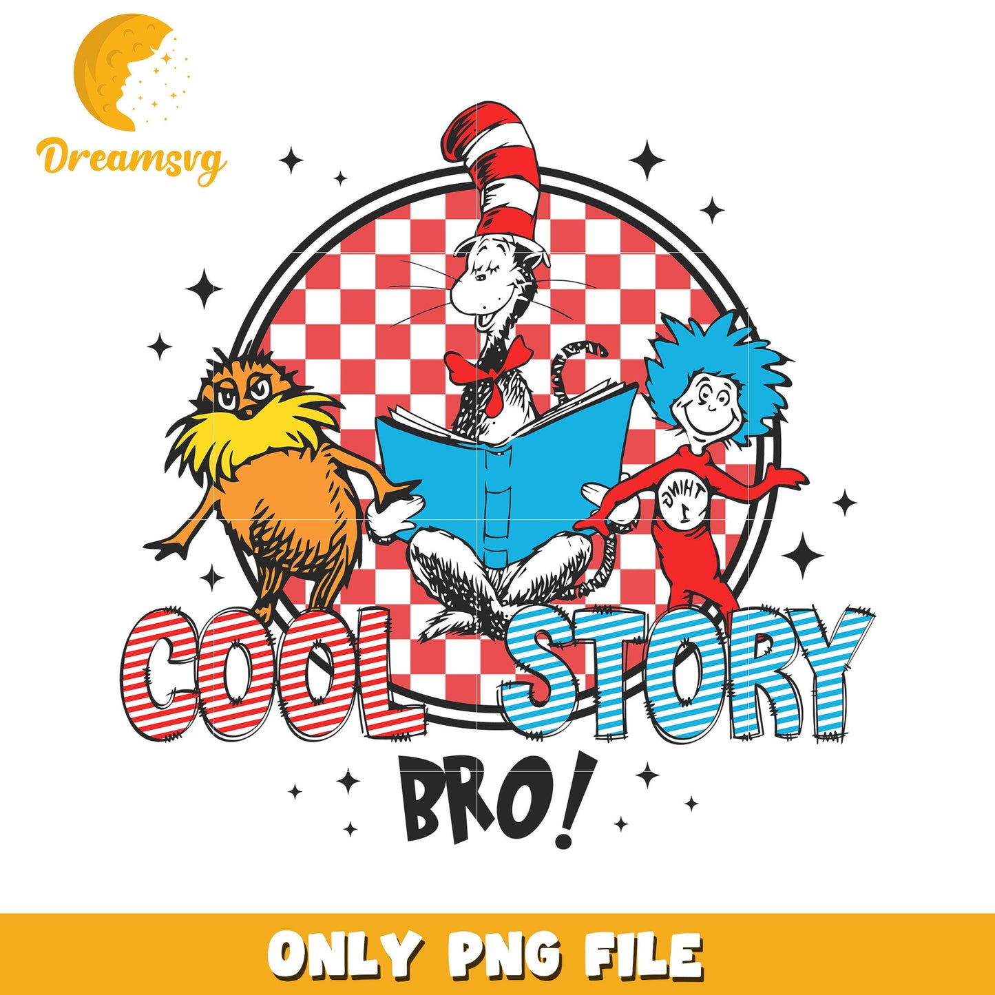 Cat in the Hat PNG Cool Story Bro!