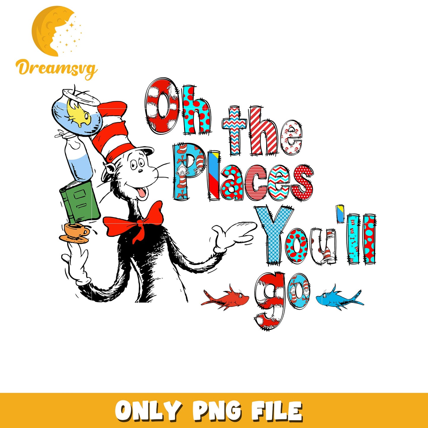 Cat in the Hat PNG Oh the Places Youll Go