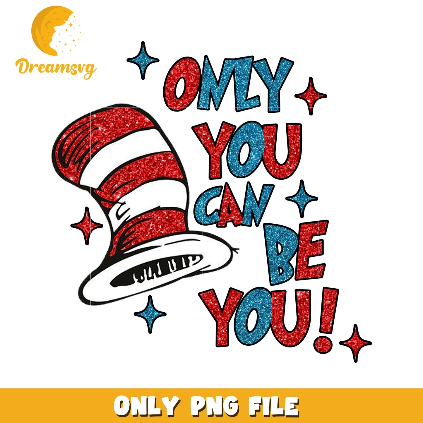 Cat in the Hat PNG Only You Can Be You