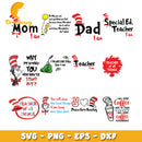Cat in the Hat Teacher SVG Bundle
