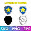 Chase 9 Cliparts Bundle, Chase Paw Patrol SVG Cut Files For Cricut & Silhouette, SVG, PNG, DXF, instant download