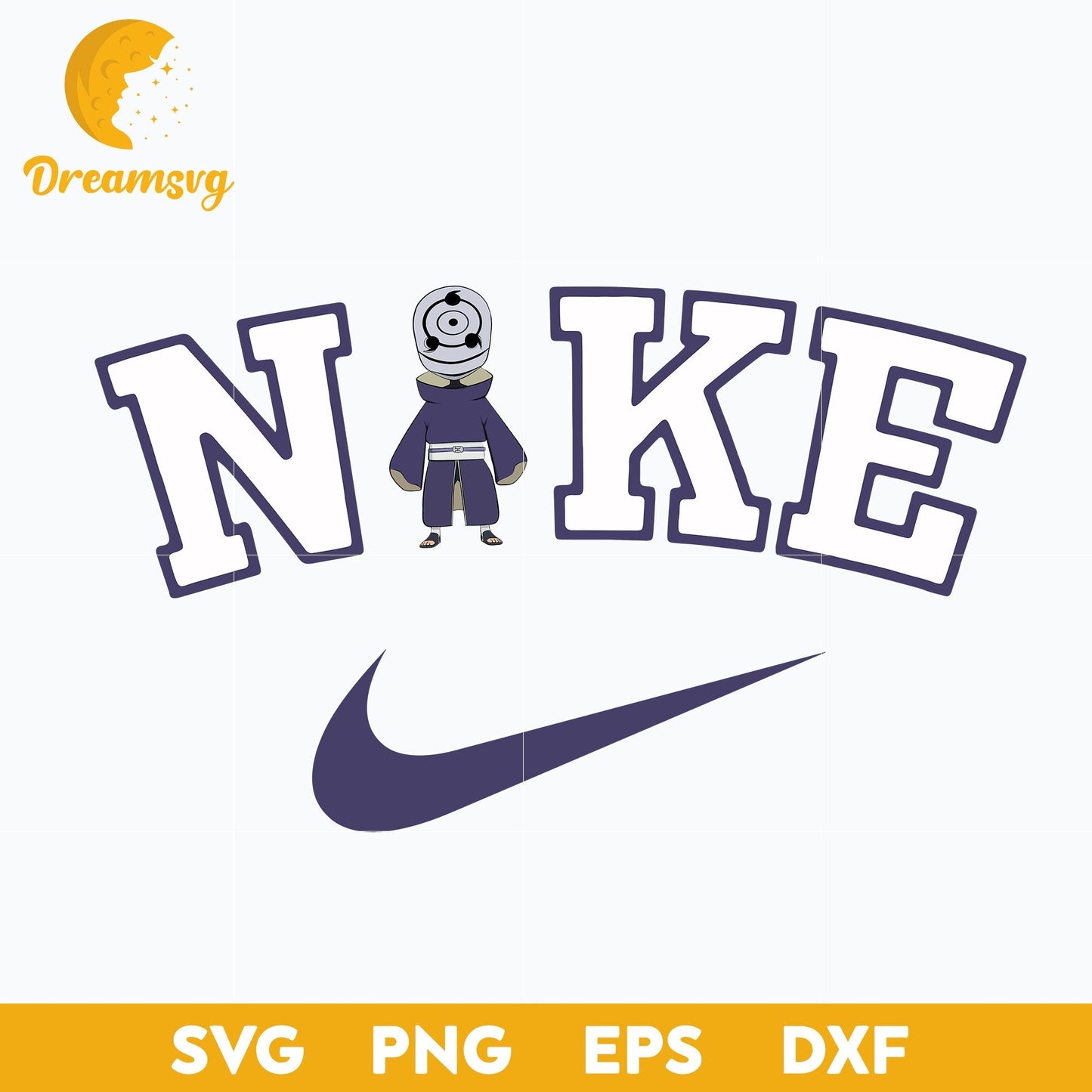 Chibi Tobi Madara x Nike Svg, Tobi Svg, Anime Mask Svg, Uchiha Obito Tobi Svg, Anime Svg, Naruto Svg, file for cricut, Anime svg, png, eps, dxf digital download